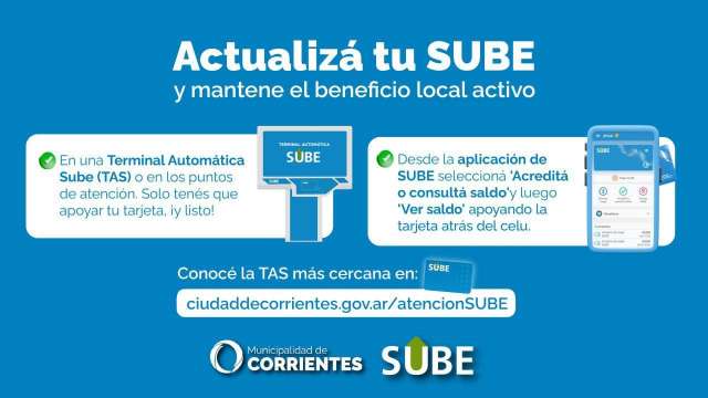 Actualización Sube